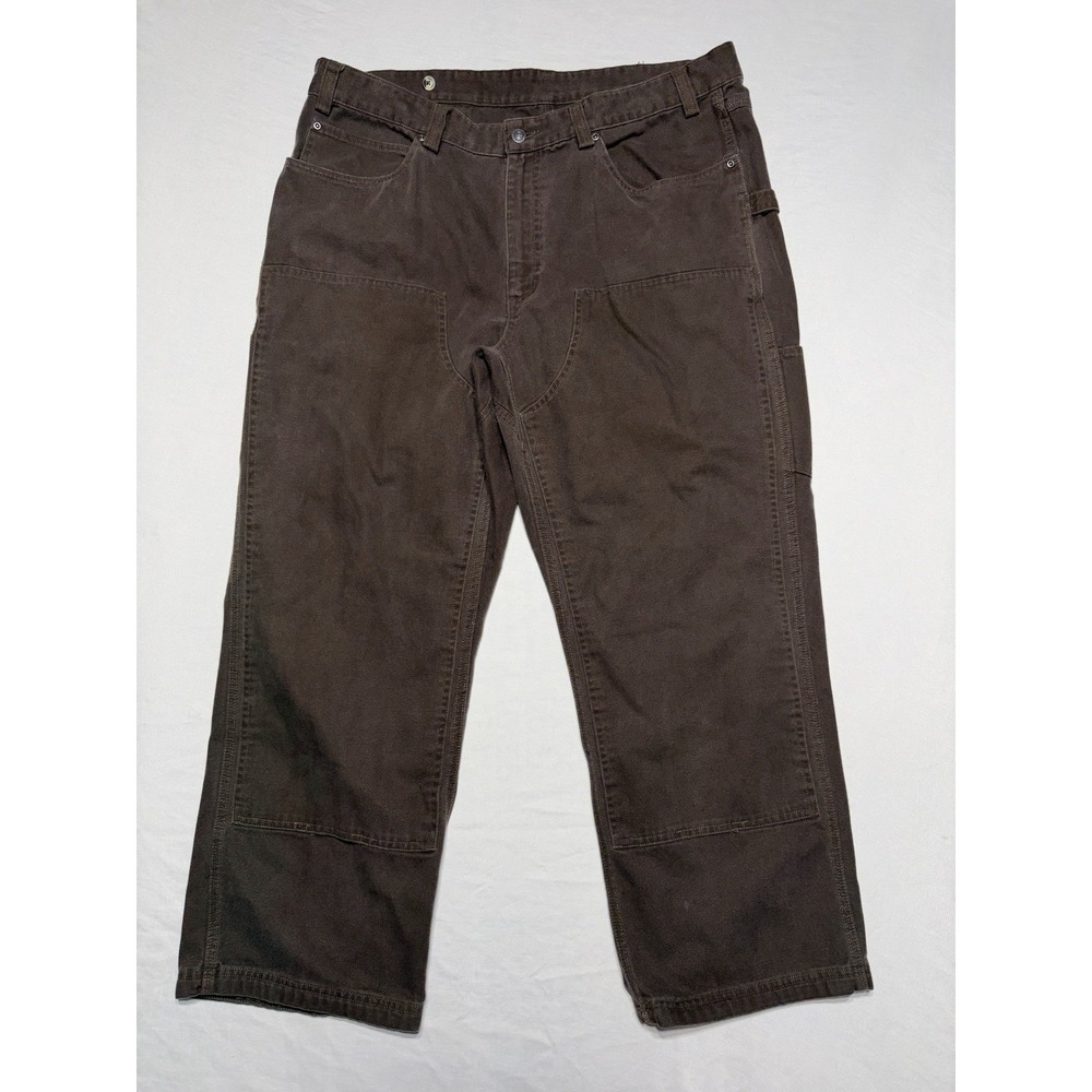 Duluth 42x30 Brown Tradesman Work Pants Men Heavyweight Cotton Utility